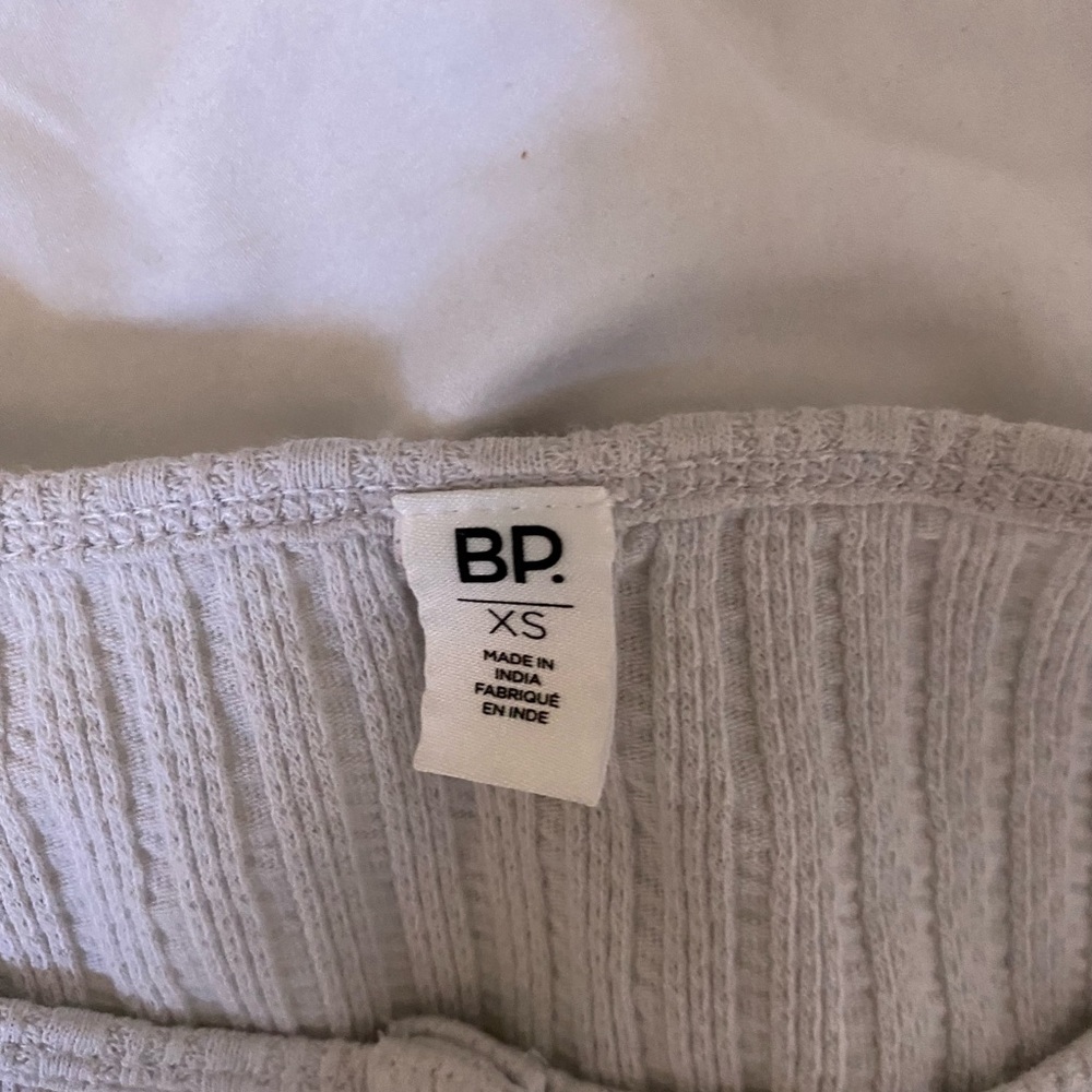 bp ruffle white shirt